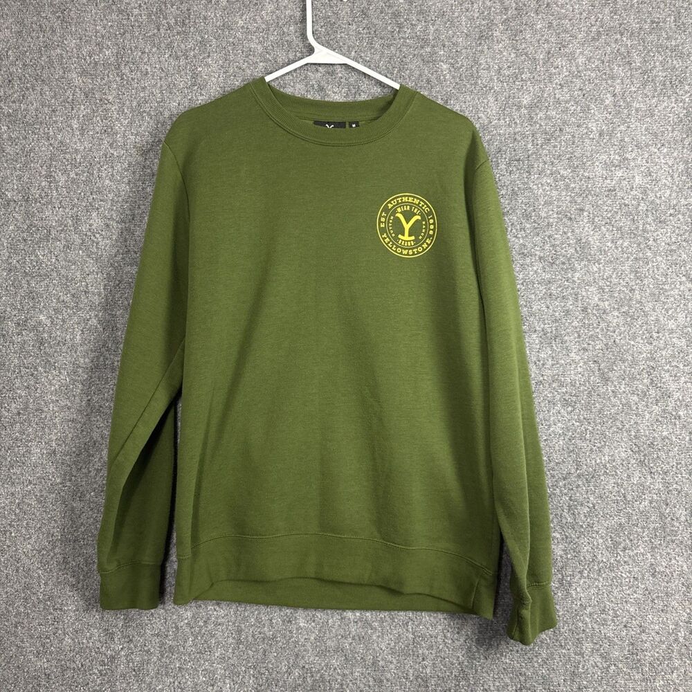YellowStone sweatshirt Mens Size M Green Dutton Ranch Gorpcore Granola